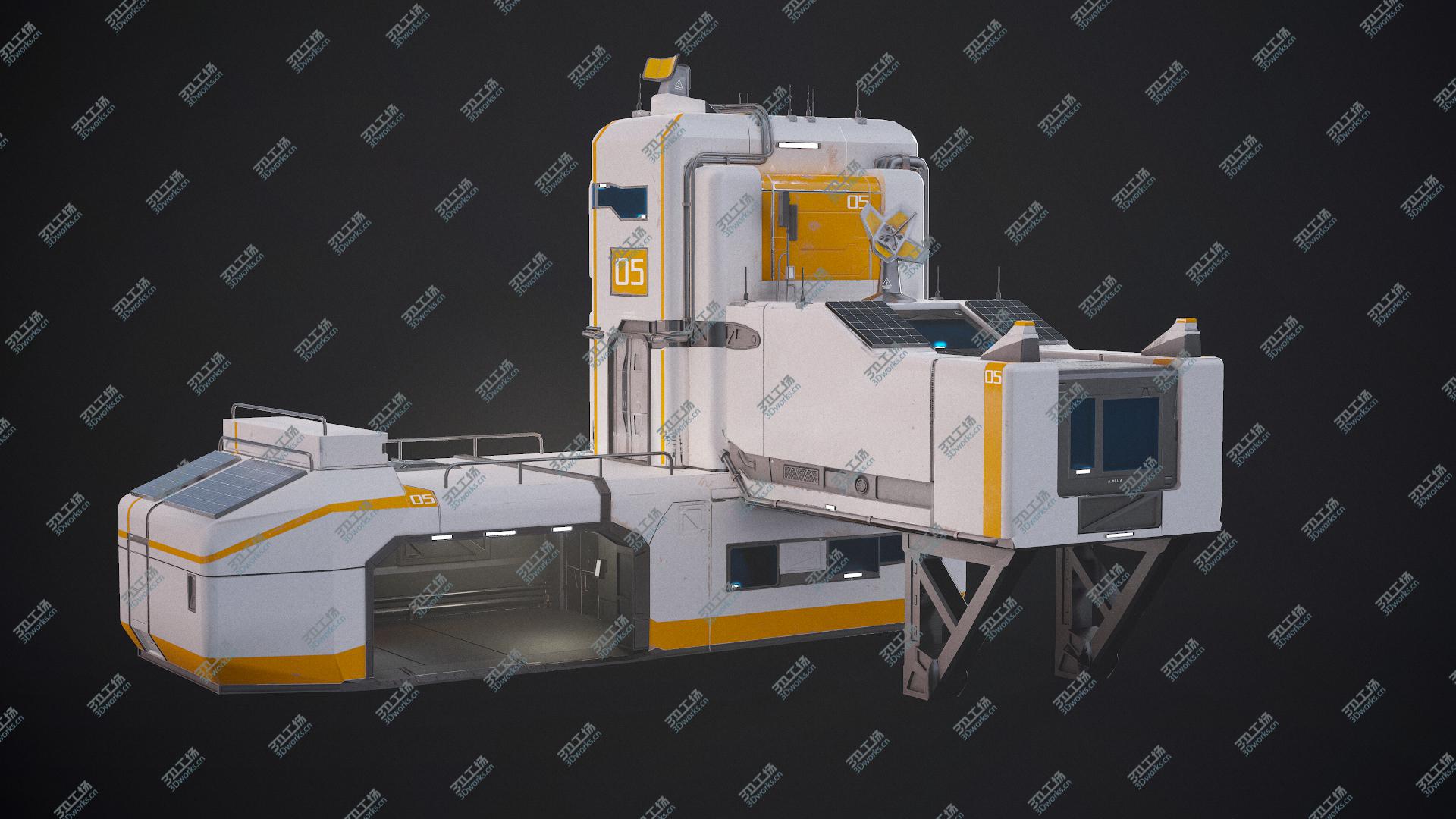 images/goods_img/202104091/Interplanetary Modular Sci-Fi Building With The Garage 3D model/4.jpg